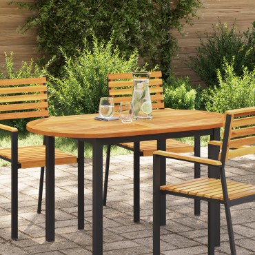 vidaXL Επιφάνεια Τραπέζι 120x70x2,2cm Ωοειδής Μασίφ Ξύλο Acacia