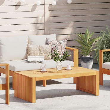 vidaXL Τραπέζι Καφέ Κήπου 110x55x35cm Συμπαγές Ξύλο Ακακίας 1 τεμ.