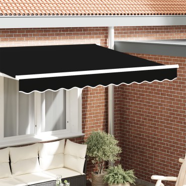 vidaXL Βαλάντα τέντας για πλαίσιο 2.5 μ. Μαύρη 2.3x0.2 μ.