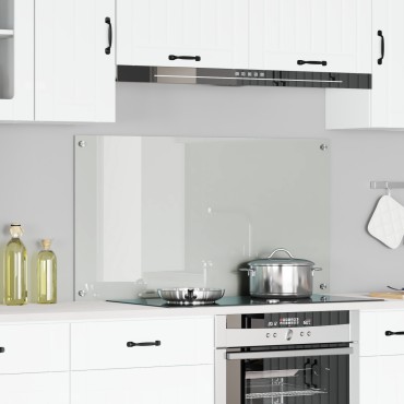 vidaXL Διάφανος Πίσω Τοίχος Κουζίνας 120x60x0,6 εκ Γυαλί Ανθεκτικό
