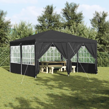 vidaXL Σκηνή Πάρτυ Ανθρακί 400 x 400 x 266 εκ Πολυαιθυλένιο