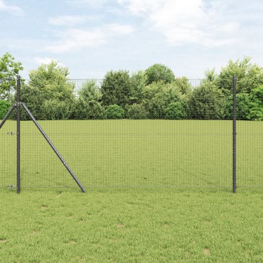 vidaXL Συρματόπλεγμα Γκρι 1.2x25 μ Χάλυβας 2500x120x0.09cm
