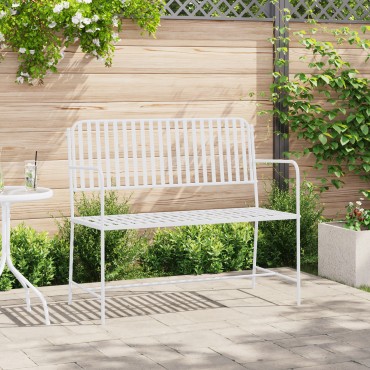 vidaXL Πάγκος Λευκό Μέταλλο 103.5x51.5x90cm Ανθεκτικός