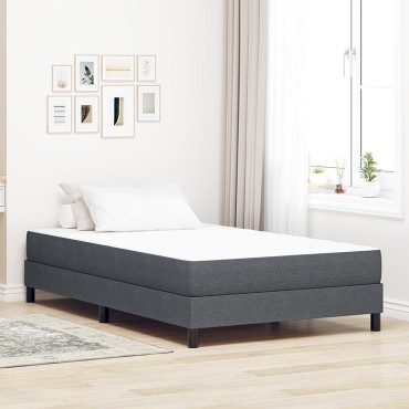 vidaXL Στρώμα με Ελατήρια Pocket Σκούρο Γκρι Μεσαίο 120x200x20cm Υφασμά 1 τεμ. - Μονό