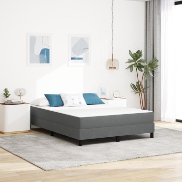 vidaXL Στρώμα με Ελατήρια Pocket Ανοιχτό Γκρι Μεσαίο 140x200x20cm Υφασμάτινο 1 τεμ. - Διπλό