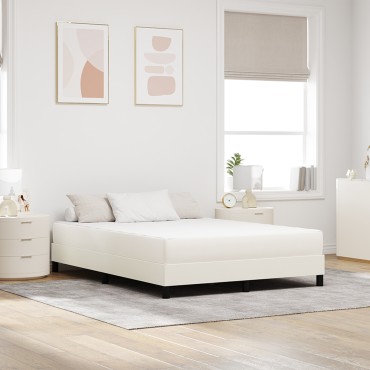 vidaXL Στρώμα με Ελατήρια Pocket Κρεμ Μέτριο 160x200x20cm Υφασμάτινο 1 τεμ. - Διπλό