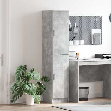 vidaXL Μπουφές Γκρι Σκυρόδεμα MDF με εφέ σκυροδέματος Κανονικό Πόρτες