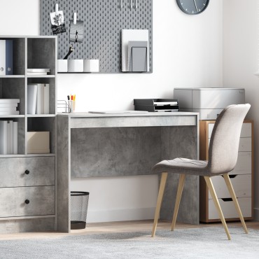 vidaXL Γραφείο Γραφής Γκρι τσιμέντου MDF 100x50x76cm 1 τεμ.