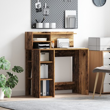 vidaXL Γραφείο Παλιό Ξύλο Επεξεργασμένο Ξύλο 90x48x101,5cm 1 τεμ.