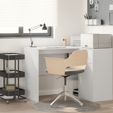 vidaXL Γραφείο με ράφι Λευκό 102x50x75cm Επεξεργασμένο ξύλο 1 τεμ.