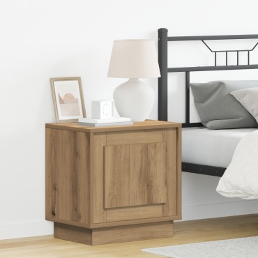 vidaXL Κομοδίνο Artisan Oak 44x34,5x45cm Επεξεργασμένο Ξύλο 1 τεμ.