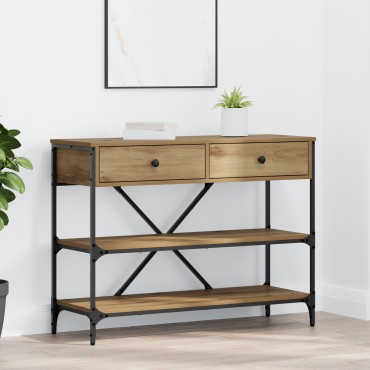 vidaXL Τραπέζι Κονσόλας από Καρυδιά 100x34.5x75cm Επεξεργασμένο Ξύλο 1 τεμ.