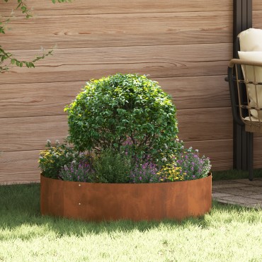 vidaXL Γλάστρες από Ατσάλι Corten Ατσάλι Corten Μεγάλο Διακοσμητικά Ένθετα