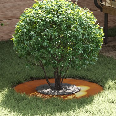 vidaXL Γλάστρα από Corten ατσάλι Corten ατσάλι Μεγάλη Διακοσμητικά ένθετα