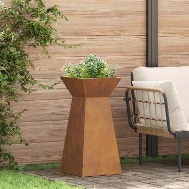 vidaXL Βάση Φυτών Ατσάλι 35 x 35 x 73 εκ. Μεταλλική Γλάστρα Κυβική