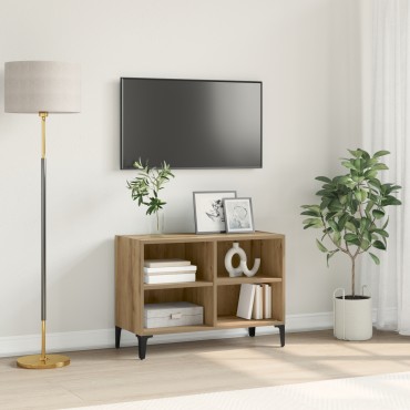 vidaXL Βάση Τηλεόρασης Artisan Oak Artisan Oak Επεξεργασμένο ξύλο Μεσαίο