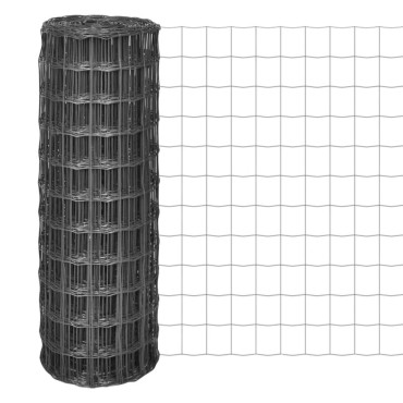 vidaXL Συρματόπλεγμα Γκρι 10x1,5 μ. Ατσάλινο
