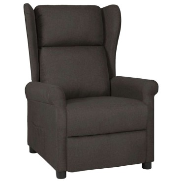 vidaXL Πολυθρόνα Ανακλινόμενη Taupe Υφασμάτινη 73x95x103cm 1 τεμ.