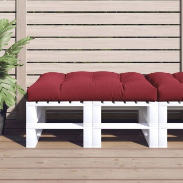 vidaXL Μαξιλάρι Παλέτας Μπορντό 120x80x12cm Υφασμάτινο