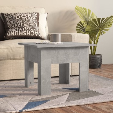 vidaXL Τραπεζάκι Σαλονιού Γκρι Σκυροδέματος 55x55x42cm Μοριοσανίδα 1 τεμ.