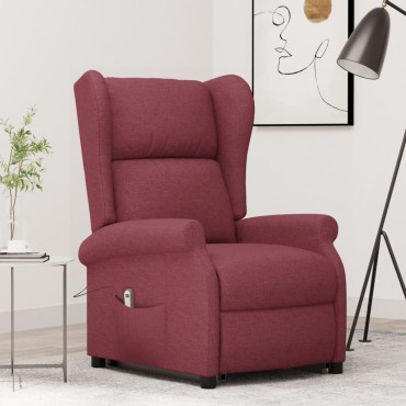 vidaXL Πολυθρόνα Ανακλ. Μπορντό Υφασμάτινη 73x95x103cm 1 τεμ.