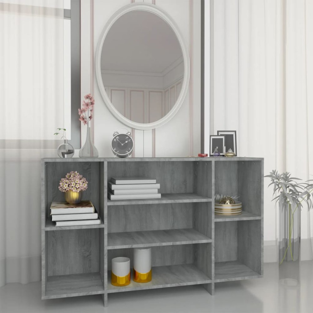vidaXL Ντουλάπι Γκρι Sonoma 120x30x75cm από Επεξεργ. Ξύλο 1 τεμ.
