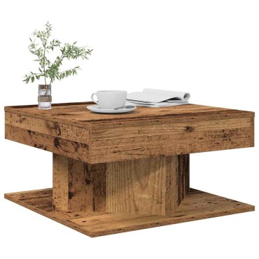 vidaXL Τραπεζάκι σαλονιού Παλιό ξύλο 55x55x30cm Κατασκευασμένο ξύλο 1 τεμ.