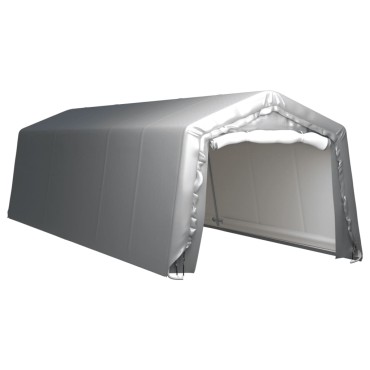 vidaXL Τέντα Αποθήκευσης Γκρι 300 x 900 εκ. Ατσάλινη