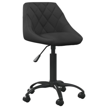 vidaXL Καρέκλα Γραφείου Μαύρη Βελούδινη 44x46x(67,5-79)cm 1 τεμ.