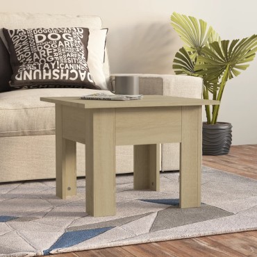 vidaXL Τραπεζάκι Σαλονιού Sonoma Δρυς 55x55x42cm Μοριοσανίδα 1 τεμ.