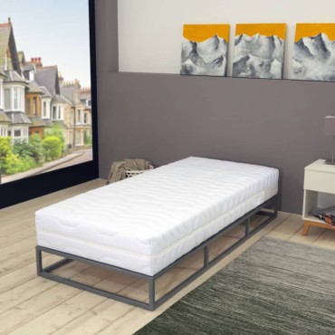 vidaXL Στρώμα με 7 Ζώνες Ανεξάρτητα Ελατήρια 90x200cm / 20cm H2 1 τεμ. - Μονό