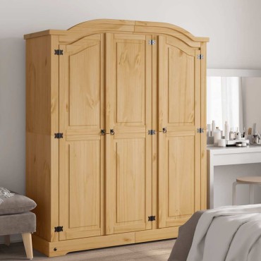 vidaXL Ντουλάπα Τρίφυλλη Μεξικάνικο Στιλ Corona 150,5x52x170cm 1 τεμ.