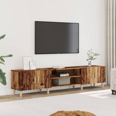 vidaXL Έπιπλο Τηλεόρασης Όψη Παλαιού Ξύλου 180x31,5x40cm Επεξ. Ξύλο