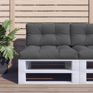 vidaXL Μαξιλάρι Παλέτας Ανθρακί 70x40x12cm Υφασμάτινο