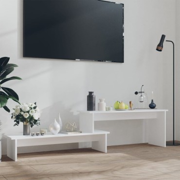 vidaXL Έπιπλο Τηλεόρασης Λευκό 180x30x43cm από Επεξ. Ξύλο
