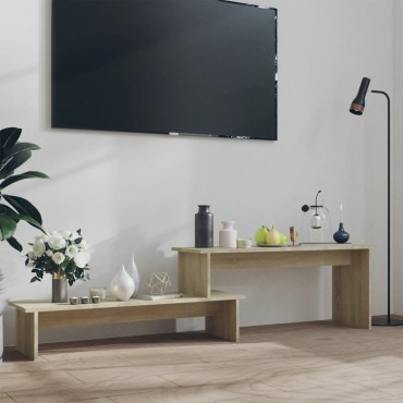 vidaXL Έπιπλο Τηλεόρασης Sonoma Δρυς 180x30x43cm από Επεξ. Ξύλο