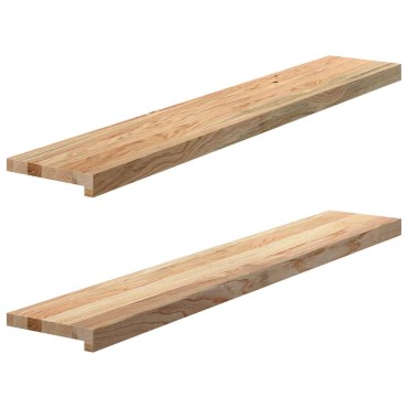 vidaXL Περβάζια παραθύρων 2 τεμ. 120x20x2 εκ. Ακατέργαστο Μασίφ Δρυός