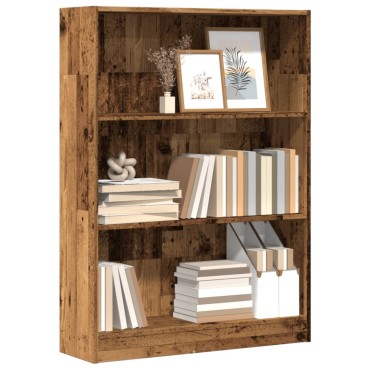 vidaXL Βιβλιοθήκη Όψη Παλαιού Ξύλου 80x24x109cm Επεξεργασμένο Ξύλο 1 τεμ.