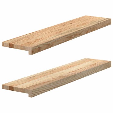 vidaXL Περβάζια παραθύρων 2 τεμ. 90x20x2 εκ. Ακατέργαστο Μασίφ Δρυός