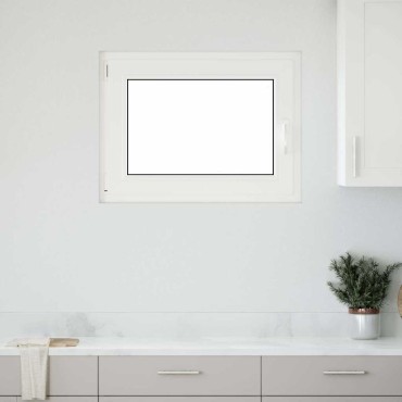 vidaXL Παράθυρο Υπογείου "RISOR" 90x70 εκ. Ανακλινόμενο & Περιστρεφόμενο DIN Αριστερό Ανθρακί