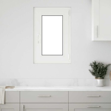 vidaXL Παράθυρο Υπογείου "RISOR" 50x75 εκ. Ανακλινόμενο & Περιστρεφόμενο DIN Δεξί Ανθρακί