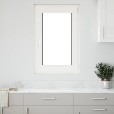 vidaXL Παράθυρο Υπογείου "RISOR" 60x100 εκ. Ανακλινόμενο & Περιστρεφόμενο DIN Δεξί Ανθρακί