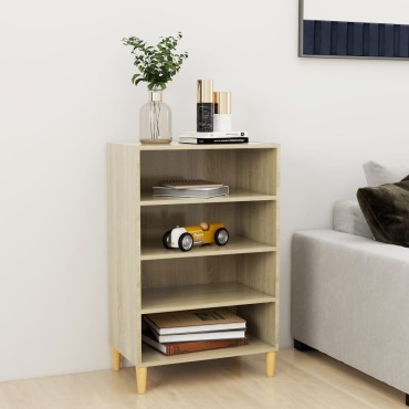vidaXL Ραφιέρα Sonoma Δρυς 57x35x90cm από Μοριοσανίδα 1 τεμ.