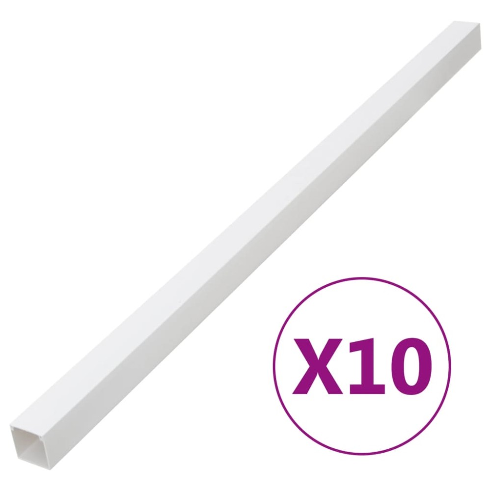 vidaXL Κανάλι Καλωδίων 50 x 25 χιλ. 10 μ. από PVC