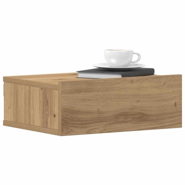vidaXL Κομοδίνα Κρεμαστά 2 τεμ. Δρυς τεχνίτης 40x32x15cm Μοριοσανίδα