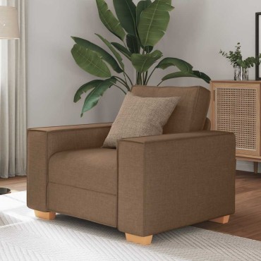vidaXL Πολυθρόνα-Καναπέ-Καφέ από Ύφασμα 99x78x84 cm 1 τεμ. Γωνιακός