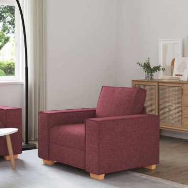 vidaXL Πολυθρόνα-Καναπέ Κόκκινη από Ύφασμα 99x78x84 cm 1 τεμ. Γωνιακός