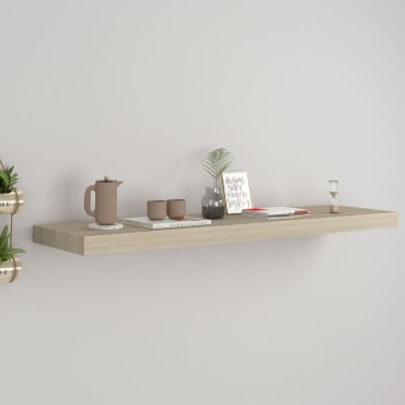 vidaXL Ράφι Τοίχου Χρώμα Δρυός 90x23,5x3,8cm MDF 1 τεμ.