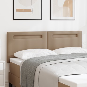 κεφαλάρι vidaXL με απλό σχέδιο καφέ 140cm από faux δέρμα