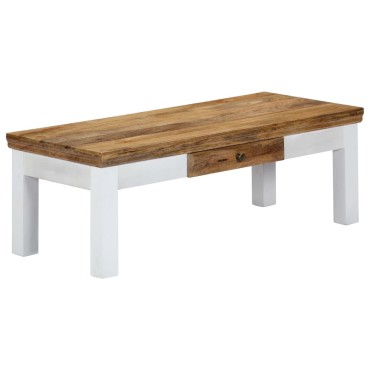 vidaXL Τραπεζάκι Σαλονιού 110x50x40cm από Μασίφ Ξύλο Μάνγκο 1 τεμ.
